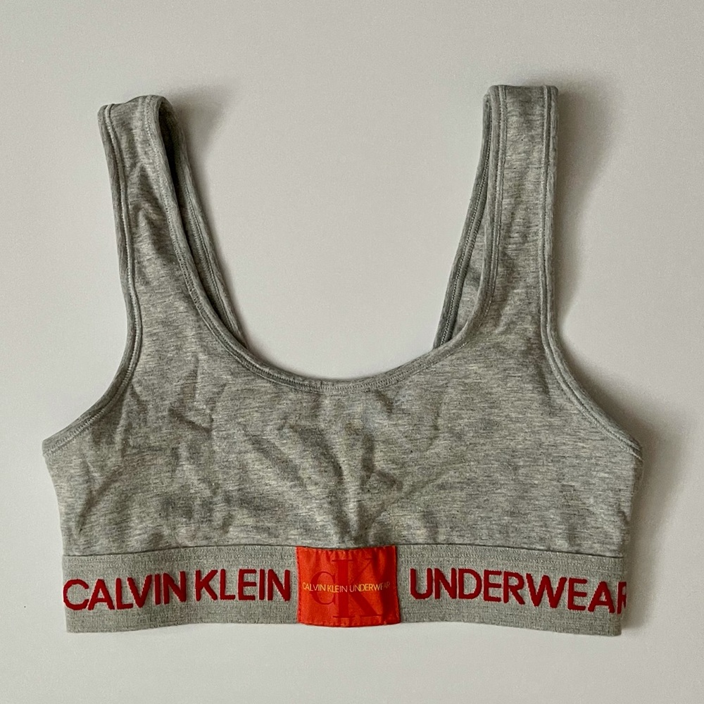 CALVIN KLEIN scoop neck cotton bra- size XS